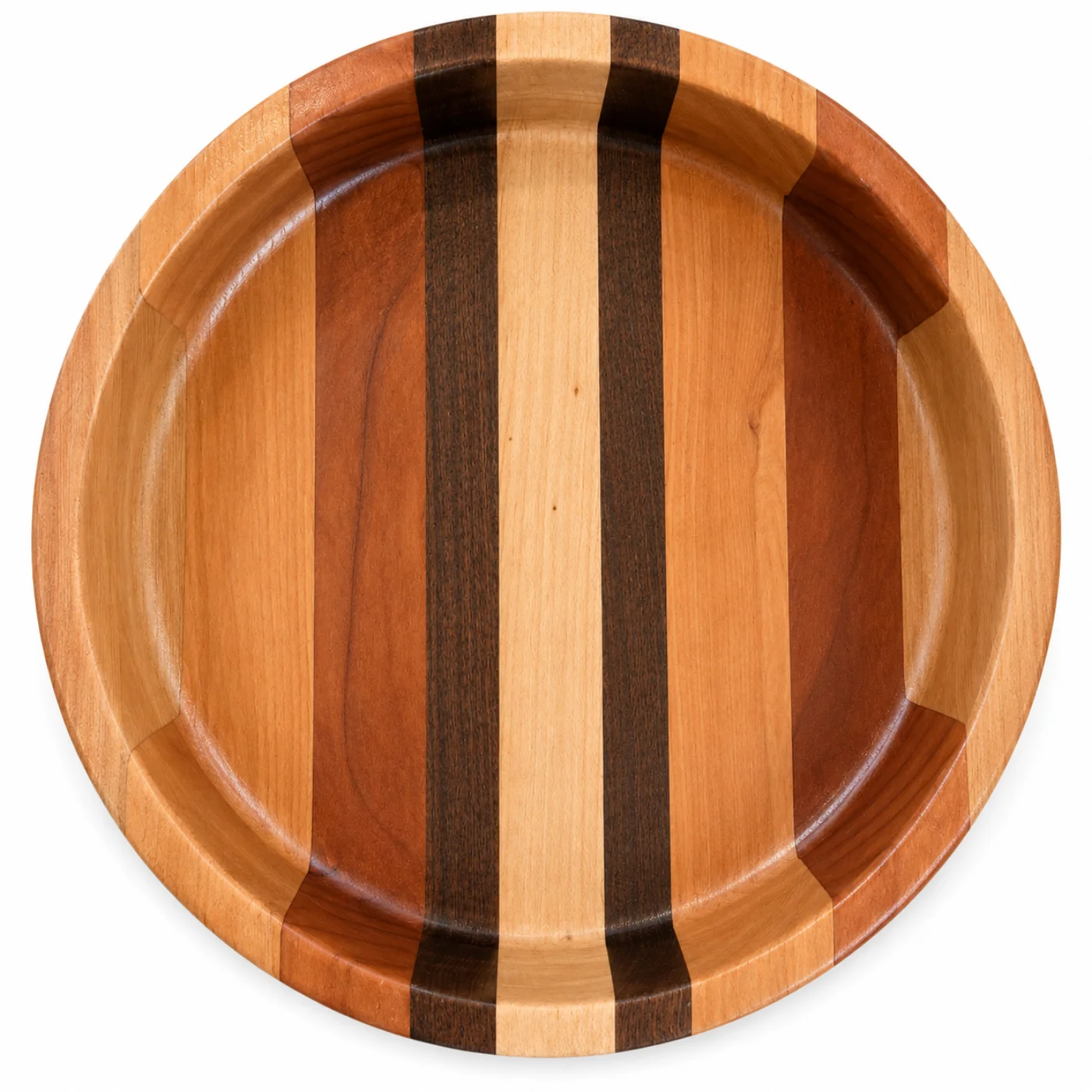 Handcrafted Hardwood Serving Bowl